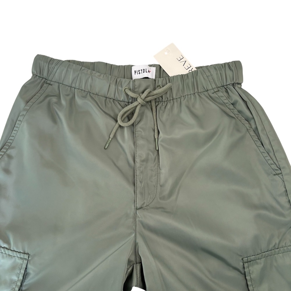 Pistola NWT Jade Lightweight Cargo Trousers XS Bluff Green Drawstring High Waist - Picture 6 of 11